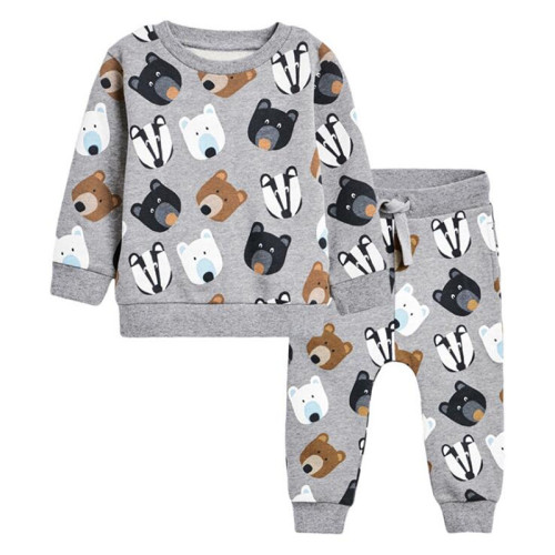 Cotton Boys Clothing Sets Thin Cartoon Animals Children Clothing Sets Pants Boys Autumn Clothing Suits Baby Boys OutSuits