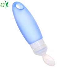 New Design of Silicone Toddler Eating Spoon Bottle