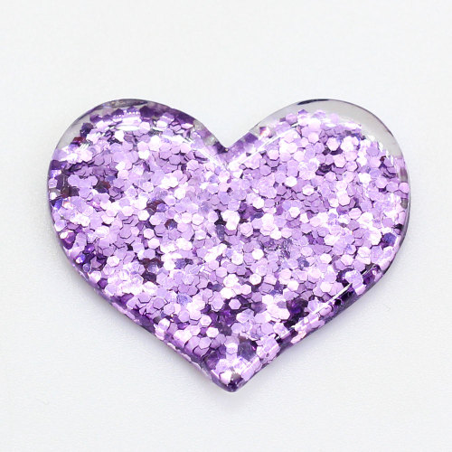 36MM Ρητίνη Bling Glitter Star Heart Cabochons Flatback Resin Star Heart Magical Cabochons Glitter Star Heart Findings