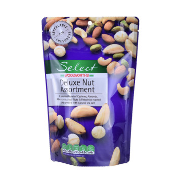 Stand op Kraft Zip Lock Peanut Packaging Bag