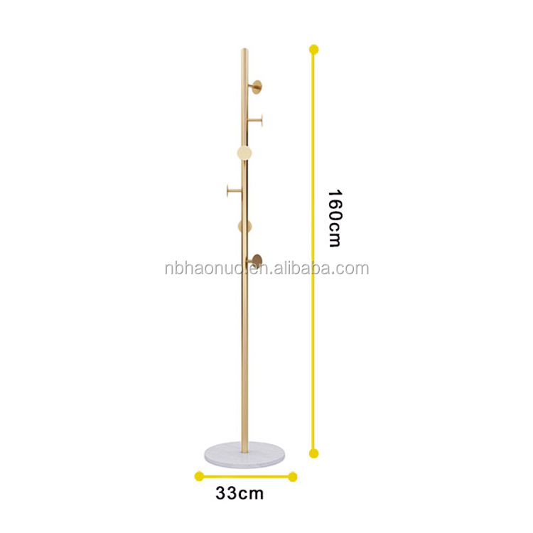 Nordic style marble metal simple modern light luxury clothes rack