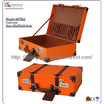 Faux Leather Suitcases