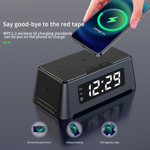 Alarm Clock with 3 in 1 wireless charger