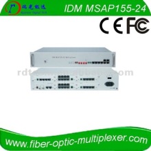24E1 fiber optic SDH multiplexer STM-1 fiber interface with FXO/FXS