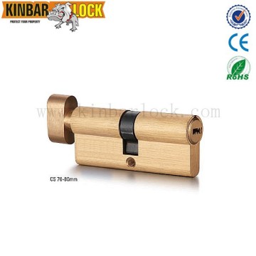 Brass door lock cylinder