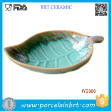 Fallen Leaf Shape Soap Dish Ceramic Cheap Soap Holder