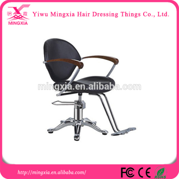 Black Barber Chair , Salon Chair Hydraulic Base , Beauty Salon Chair Hair