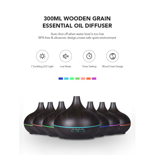 Diffuseur d&#39;huiles essentielles à 7 couleurs Air Aroma