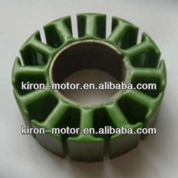 DC motor stator with coating