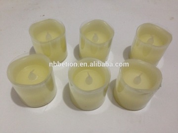 6pcs flameless flicking led wax candles set 5x5cm mini led wax candles home led wax tealight candles set