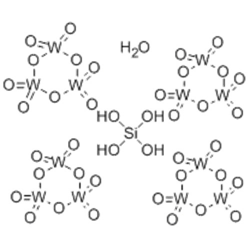 タングステン酸塩（４−）、［μ１２  -  ［オルトシリケート（４  - ） -  κＯ：κＯ：κＯ：κＯ &#39;：κＯ&#39;：κＯ &#39;&#39;：κＯ &#39;&#39;：κＯ &#39;&#39;：κＯ &#39;&#39; &#39;：κＯ&#39; &#39;&#39;：κO &#39;&#39; &#39;]]テトラコサ-μ-オキソドデカオキソドデカ - 、水素（1：4）CAS 12027-38-2