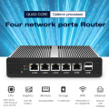 4 Gigabit RJ45 LAN Firewall Router Barebone Desktop