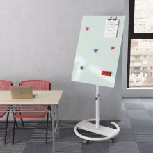 Mobiles magnetisches Glas-Whiteboard im Büro