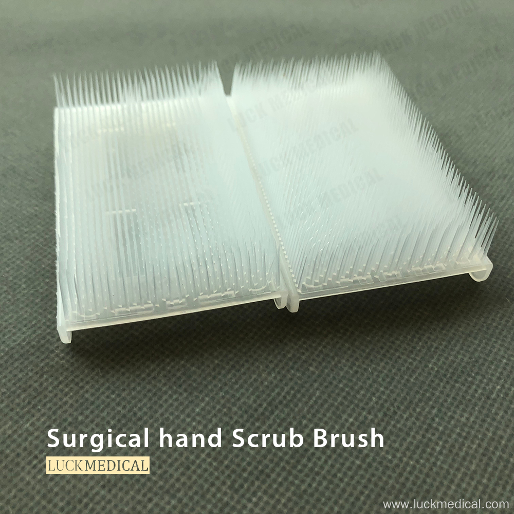 Surgical Hand Scrub Brush With Nail Cleaner Sponge