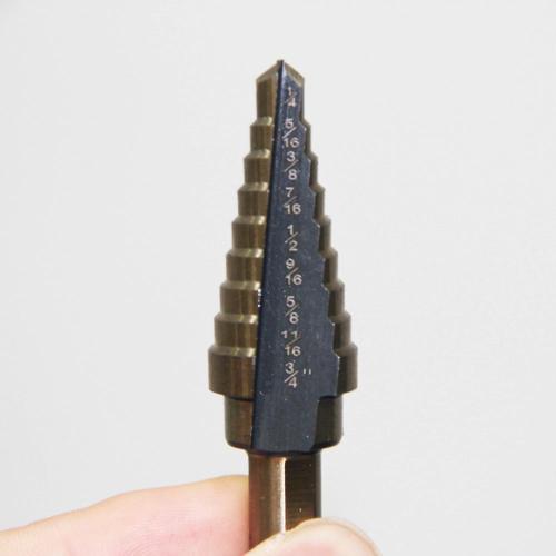 5pcs Aluminium Box HSS Step Drill Bits Set