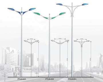 10M Double Arm Steel Lamp Posts