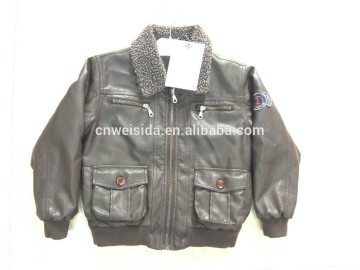 kid leather jacket 2015 factory shishi