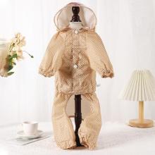 Customized Wholesale Adjustable Pet Waterproof Hooded Rain Coat