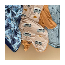 Factory Wholesale Bamboo Spandex Stretchy Soft Rayon Throw Quilt