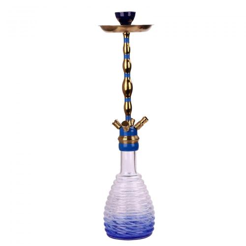 Bicolour shafted Water pipe with Crackle Bottle