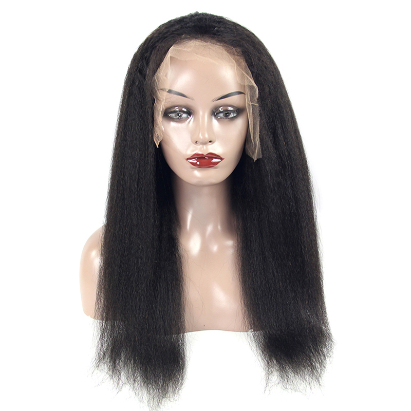 Indian wig vendors kinky straight  wigs, cheap price China lace wig