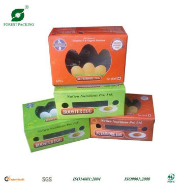 Printed Egg Carton Box with PVC Window