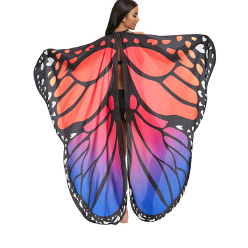 Butterfly Wings Shawl Fairy Soft Fabric for Women Ladies Party Nymph Costume Accessory