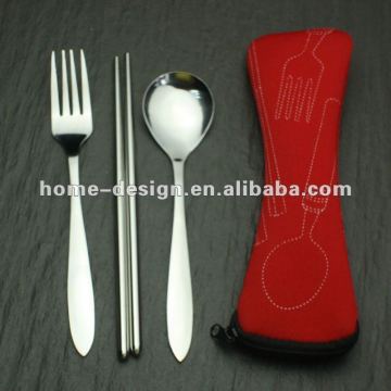 portable cutlery set/camping cutlery/picnic cutlery set/outdoor cutlery