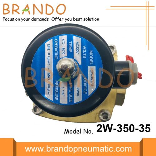 Elettrovalvola a solenoide in ottone 2W-350-35