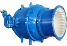 Electric piston type flow and pressure regulating valve