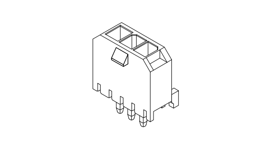 MX3.0mm 180 ° Wafer Connector Series AW3045V-1XNP