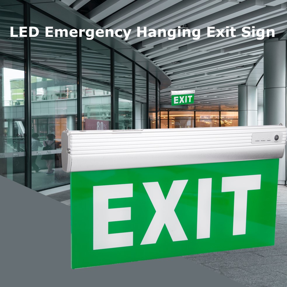 exit light with battery powered