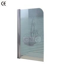 Corner glass shower door bathroom shower screen