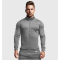 Vestes de survêtement pour hommes en coton et polyester avec fermeture à glissière sur mesure