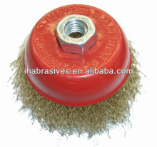 cup brushes,crimped wire
