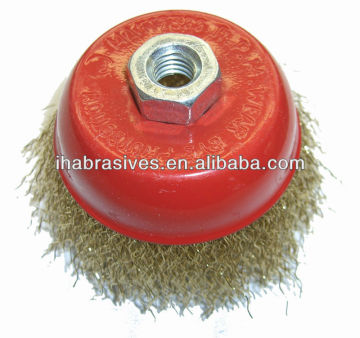 cup brushes,crimped wire