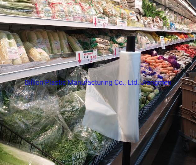 Supermarket Flat Fresh Food Produce Packaging on Roll