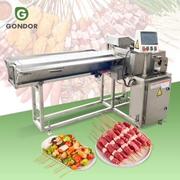 Automatic Cube Electric Small Lamb Kebab Skewer Making Machine