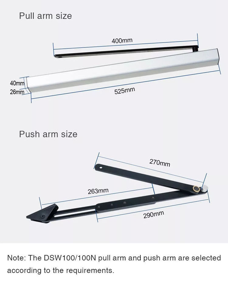 No Touch Electric Door Closer Automatic Swing Door Opener With Four Range Key Switch