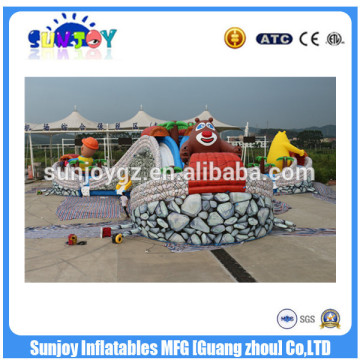Hot selling customized new design Boonie Bears themed Inflatable water park for sale