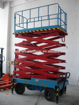 Mobile elevated scissor lift;mobile scissor lift platform