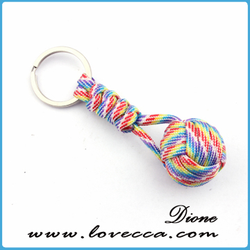 Colorful Paracord Keychain Survival Custom Paracord Keychain with Ball