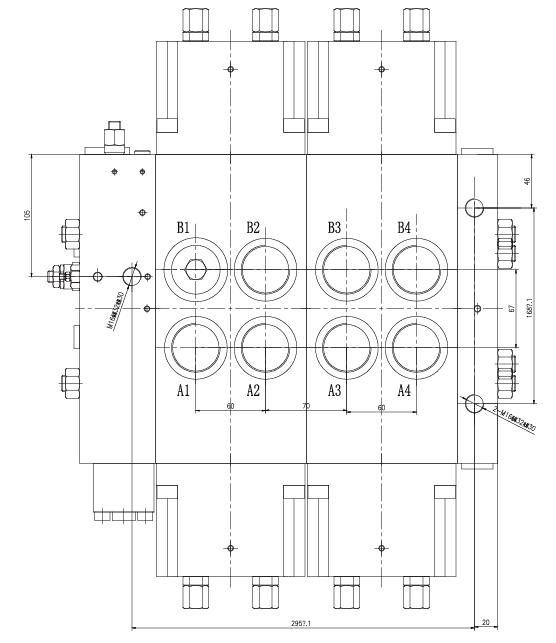 Electrical Controlled Proportional Valve (4eplsv330-35) Bucher LV22, Load Sensing Control Valve, Mobile Hydraulic Control Valve