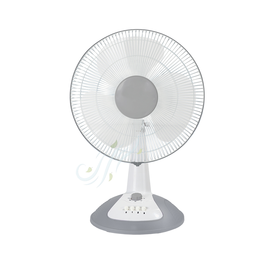 Ventilador de mesa de 12 polegadas de alta qualidade e baixo preço com peças sobressalentes, mini ventilador dobrável ajustável para trabalho de viagem em casa 3 velocidades
