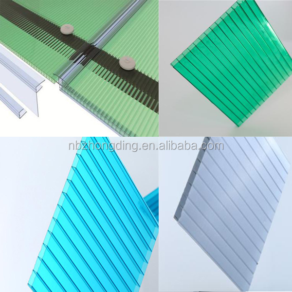 Material de construcción de plástico PC Sheet hueco para techos