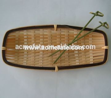 Natural wholesale bamboo bread baskets