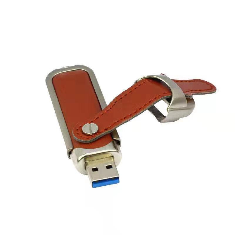 Tragbare Leder benutzerdefinierte USB-Flash-Festplatte