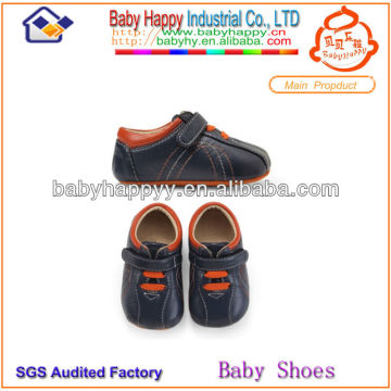 Black PU leather BABY HAPPY baby wrestling shoes