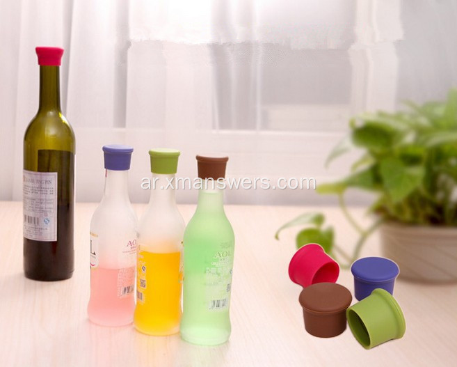 سدادة زجاجة نبيذ سيليكون خالية من BPA من FDA