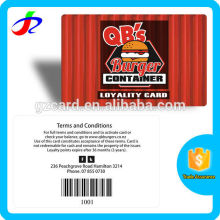 Hot TOP popular Customized Loyalty Barcode Membership Cards